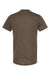 Tultex 241 Mens Poly-Rich Short Sleeve Crewneck T-Shirt Heather Brown Flat Back