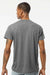 Tultex 241 Mens Poly-Rich Short Sleeve Crewneck T-Shirt Heather Charcoal Grey Model Back