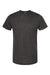Tultex 241 Mens Poly-Rich Short Sleeve Crewneck T-Shirt Heather Graphite Grey Flat Front