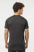 Tultex 241 Mens Poly-Rich Short Sleeve Crewneck T-Shirt Heather Graphite Grey Model Back
