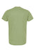 Tultex 241 Mens Poly-Rich Short Sleeve Crewneck T-Shirt Heather Green Flat Back
