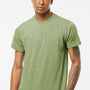 Tultex Mens Poly-Rich Short Sleeve Crewneck T-Shirt - Heather Green