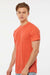 Tultex 241 Mens Poly-Rich Short Sleeve Crewneck T-Shirt Heather Orange Model Side