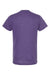 Tultex 241 Mens Poly-Rich Short Sleeve Crewneck T-Shirt Heather Purple Flat Back