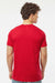 Tultex 241 Mens Poly-Rich Short Sleeve Crewneck T-Shirt Red Model Back