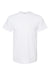 Tultex 241 Mens Poly-Rich Short Sleeve Crewneck T-Shirt White Flat Front