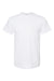 Tultex 241 Mens Poly-Rich Short Sleeve Crewneck T-Shirt White Flat Front