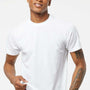 Tultex Mens Poly-Rich Short Sleeve Crewneck T-Shirt - White