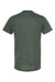 Tultex 241 Mens Poly-Rich Short Sleeve Crewneck T-Shirt Heather Hunter Green Flat Back