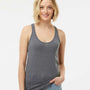 Tultex Womens Poly-Rich Racerback Tank Top - Heather Charcoal Grey - NEW