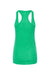 Tultex 190 Womens Poly-Rich Racerback Tank Top Heather Kelly Green Flat Back