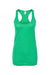 Tultex 190 Womens Poly-Rich Racerback Tank Top Heather Kelly Green Flat Front