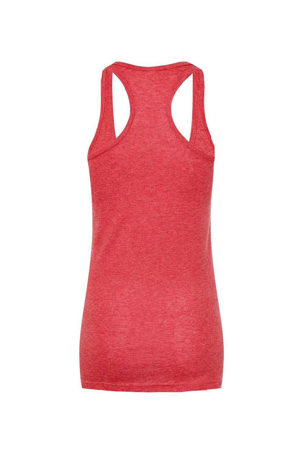 Tultex 190 Womens Poly-Rich Racerback Tank Top Heather Red Flat Back