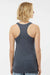 Tultex 190 Womens Poly-Rich Racerback Tank Top Heather Navy Blue Model Back