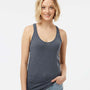Tultex Womens Poly-Rich Racerback Tank Top - Heather Navy Blue - NEW