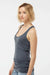 Tultex 190 Womens Poly-Rich Racerback Tank Top Heather Navy Blue Model Side