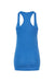 Tultex 190 Womens Poly-Rich Racerback Tank Top Heather Royal Blue Flat Back