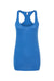 Tultex 190 Womens Poly-Rich Racerback Tank Top Heather Royal Blue Flat Front