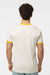Tultex 246 Mens Fine Jersey Ringer Short Sleeve Crewneck T-Shirt Vintage White/Mellow Yellow Model Back