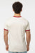 Tultex 246 Mens Fine Jersey Ringer Short Sleeve Crewneck T-Shirt Vintage White/Rio Red Model Back