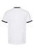 Tultex 246 Mens Fine Jersey Ringer Short Sleeve Crewneck T-Shirt White/Black Flat Back