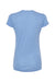 Tultex 253 Womens Short Sleeve Crewneck T-Shirt Athletic Blue Flat Back