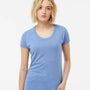 Tultex Womens Short Sleeve Crewneck T-Shirt - Athletic Blue - NEW