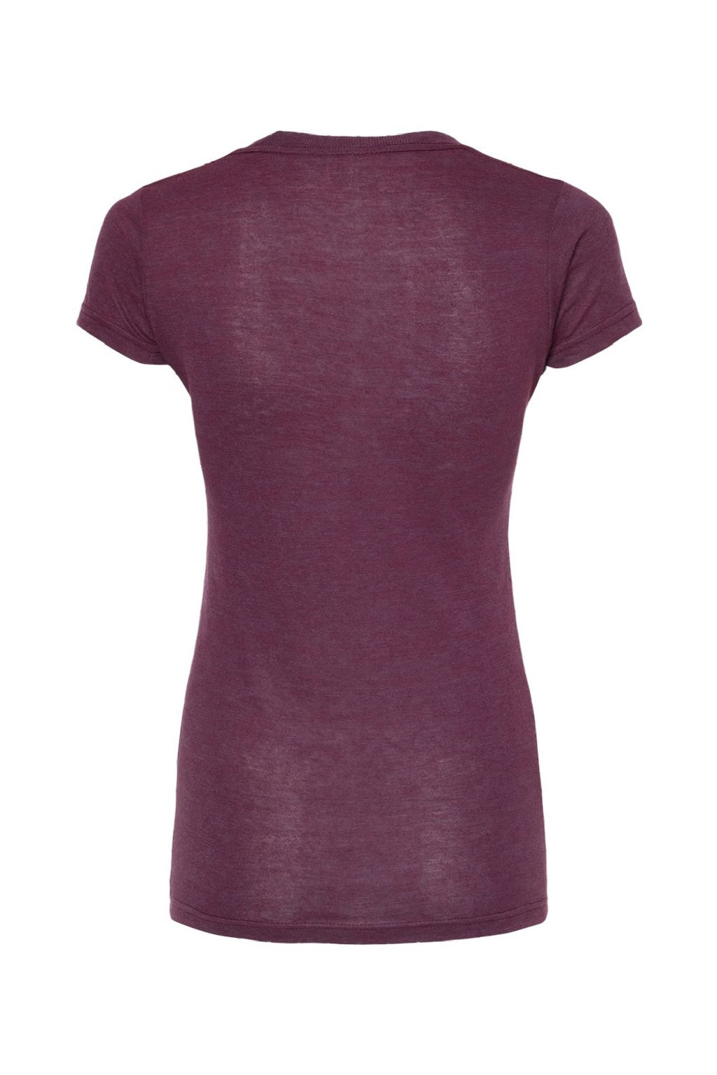 Tultex 253 Womens Short Sleeve Crewneck T-Shirt Berry Flat Back