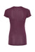 Tultex 253 Womens Short Sleeve Crewneck T-Shirt Berry Flat Back