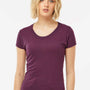 Tultex Womens Short Sleeve Crewneck T-Shirt - Berry - Closeout
