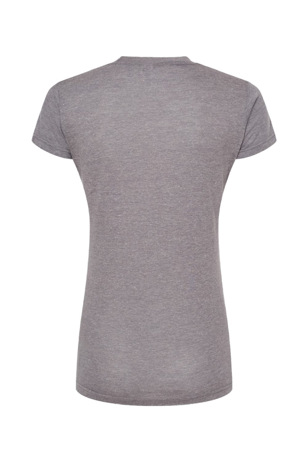 Tultex 253 Womens Short Sleeve Crewneck T-Shirt Heather Grey Flat Back