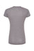 Tultex 253 Womens Short Sleeve Crewneck T-Shirt Heather Grey Flat Back