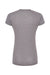 Tultex 253 Womens Short Sleeve Crewneck T-Shirt Heather Grey Flat Back