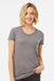 Tultex 253 Womens Short Sleeve Crewneck T-Shirt Heather Grey Model Front