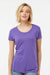 Tultex 253 Womens Short Sleeve Crewneck T-Shirt Lilac Purple Model Front