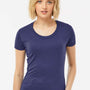 Tultex Womens Short Sleeve Crewneck T-Shirt - Midnight Navy Blue - Closeout
