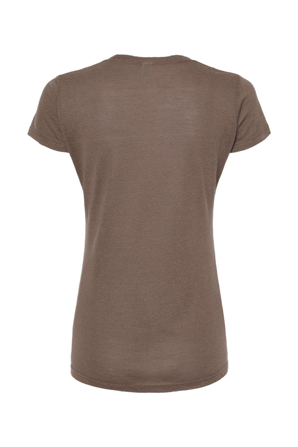 Tultex 253 Womens Short Sleeve Crewneck T-Shirt Mocha Brown Flat Back