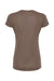 Tultex 253 Womens Short Sleeve Crewneck T-Shirt Mocha Brown Flat Back