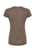 Tultex 253 Womens Short Sleeve Crewneck T-Shirt Mocha Brown Flat Back