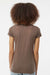Tultex 253 Womens Short Sleeve Crewneck T-Shirt Mocha Brown Model Back