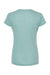 Tultex 253 Womens Short Sleeve Crewneck T-Shirt Seafoam Green Flat Back