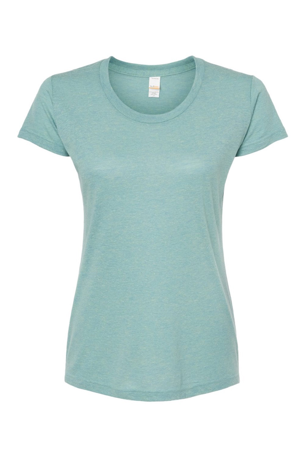 Tultex 253 Womens Short Sleeve Crewneck T-Shirt Seafoam Green Flat Front