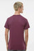 Tultex 254 Mens Short Sleeve Crewneck T-Shirt Berry Model Back