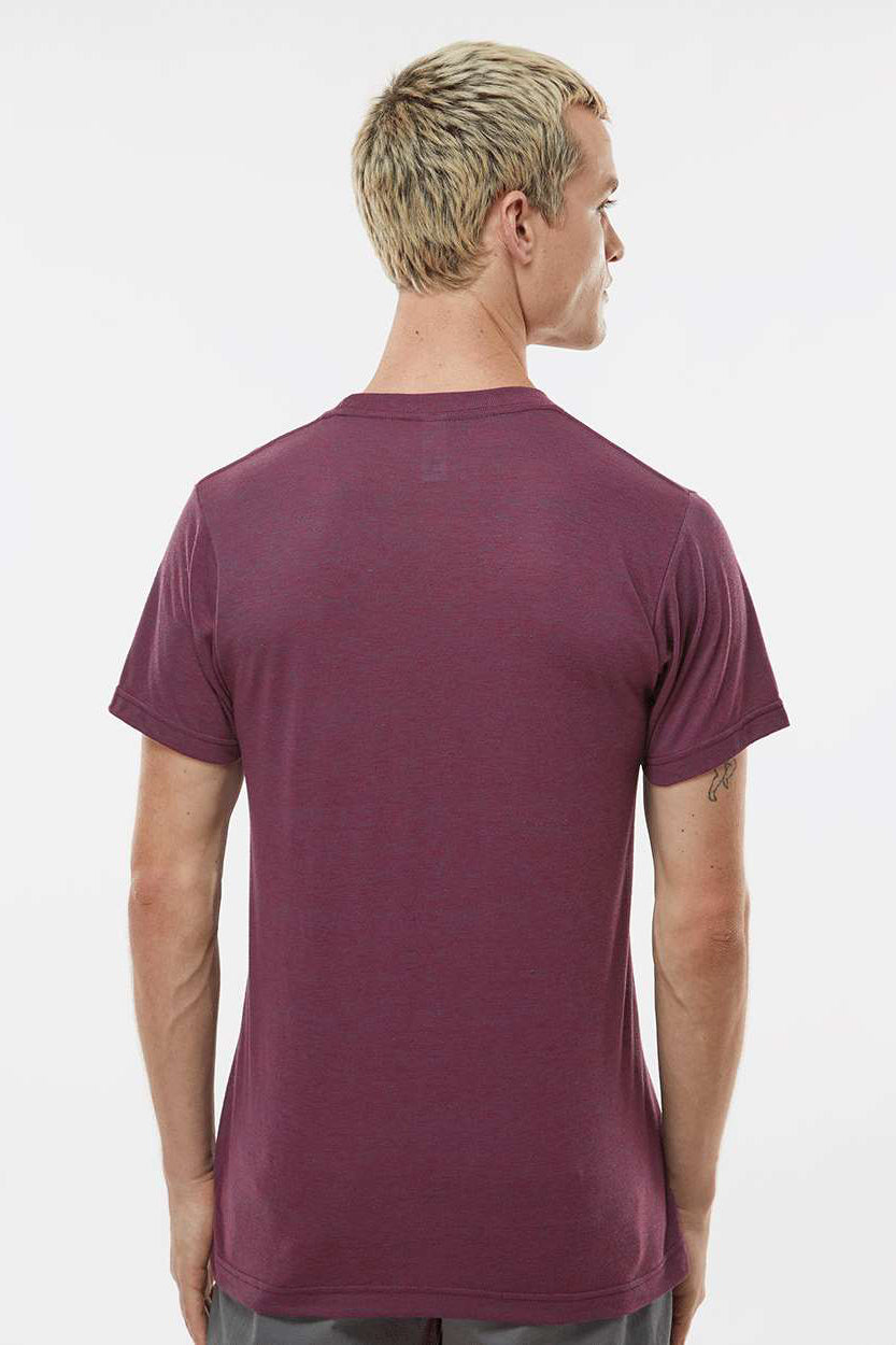 Tultex 254 Mens Short Sleeve Crewneck T-Shirt Berry Model Back