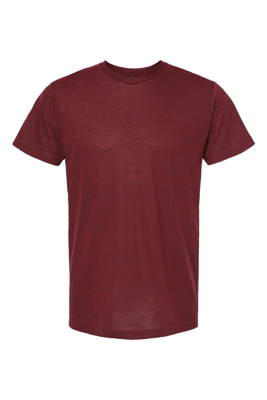 Tultex 254 Mens Short Sleeve Crewneck T-Shirt Cardinal Red Flat Front