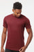 Tultex 254 Mens Short Sleeve Crewneck T-Shirt Cardinal Red Model Front