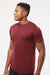 Tultex 254 Mens Short Sleeve Crewneck T-Shirt Cardinal Red Model Side