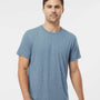 Tultex Mens Short Sleeve Crewneck T-Shirt - Denim Blue - NEW