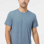 Tultex Mens Short Sleeve Crewneck T-Shirt - Denim Blue - Closeout
