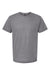 Tultex 254 Mens Short Sleeve Crewneck T-Shirt Heather Grey Flat Front